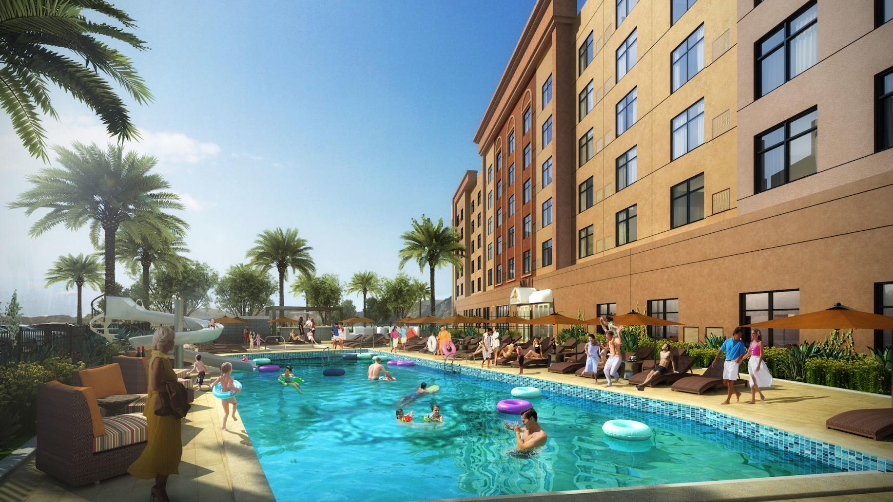 Casino Del Sol's newest hotel will feature a water slide, pool bar and an arcade